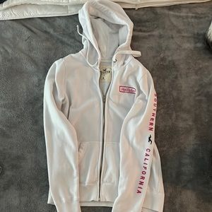*RESERVED*     Hollister White Hoodie